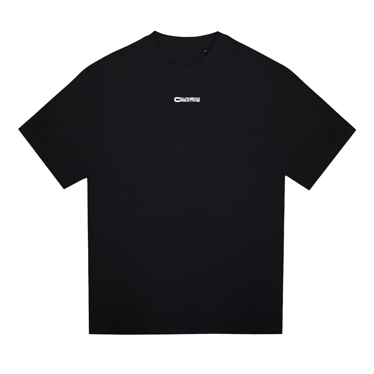 Colombian Creatine heavyweight tee 300GSM – front logo detail