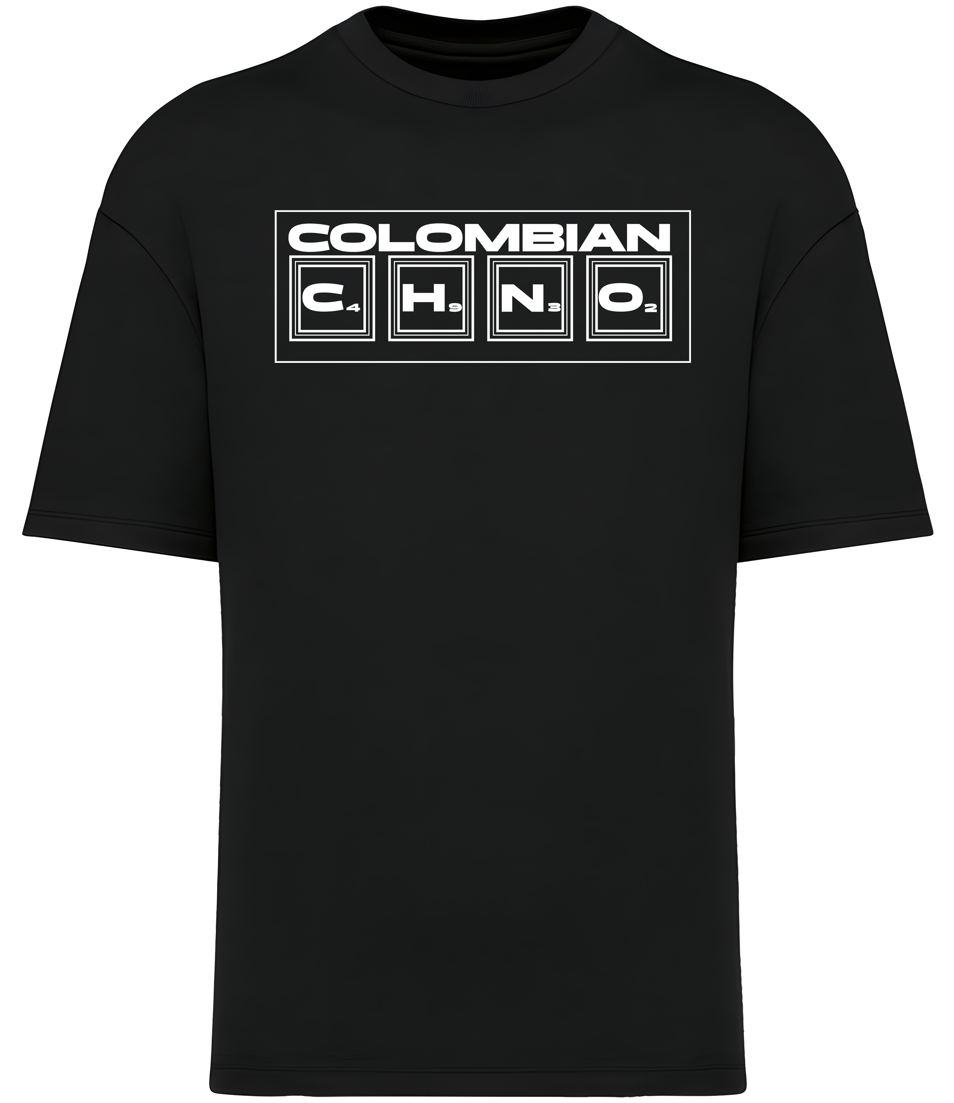 „Chemical Formula” – Element Box Drop, Premium Vintage Comfort T-Shirt 300GSM