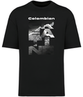 The Powder Frame premium vintage tee 300GSM by Colombian Creatine – garment-dyed oversized streetwear, front