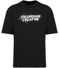 Bleach Drip premium vintage tee 300GSM by Colombian Creatine – garment-dyed oversized streetwear, front