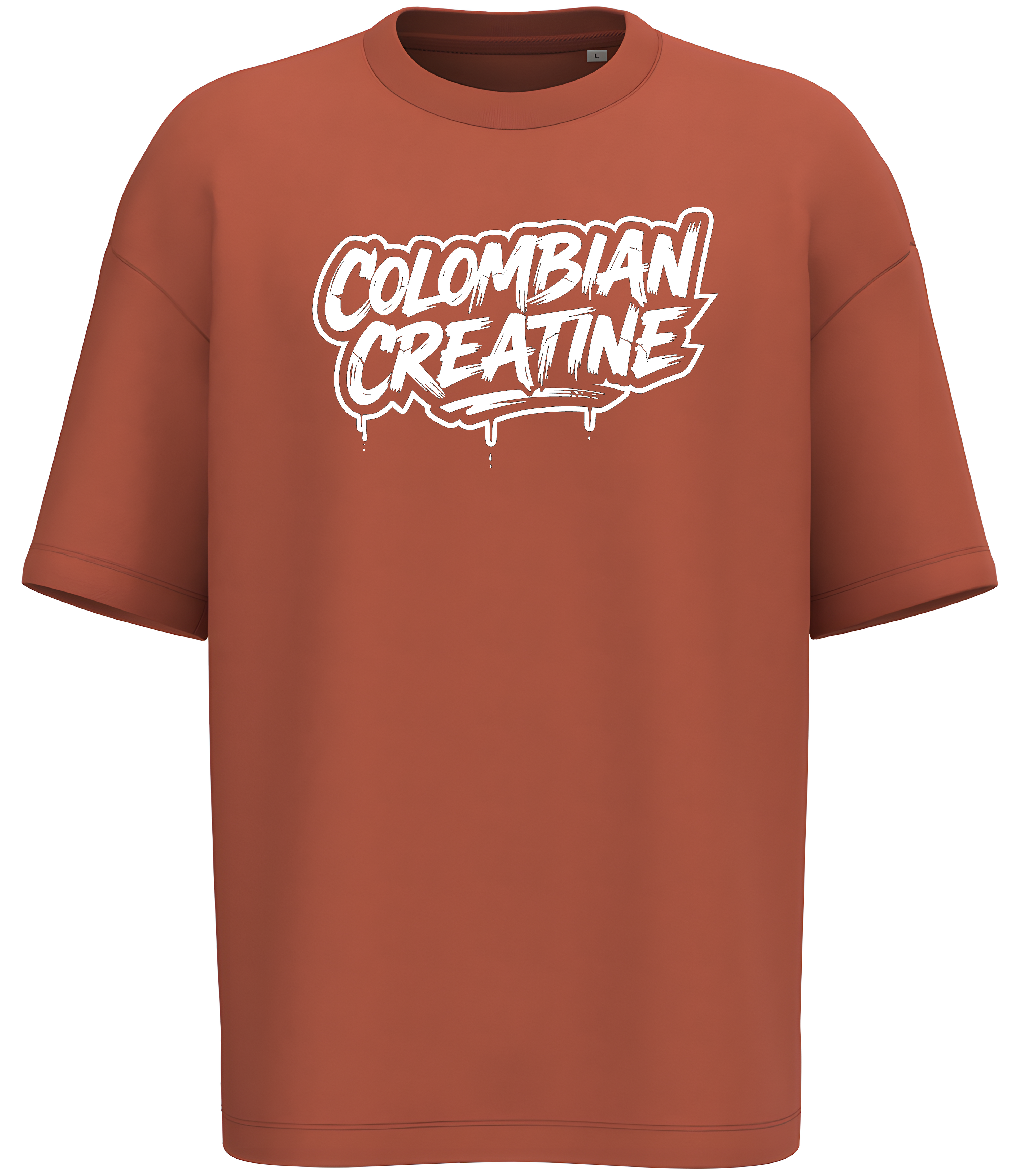 „Liquid Script” – Fluid Typography Drop, Premium Vintage Comfort T-Shirt 300GSM
