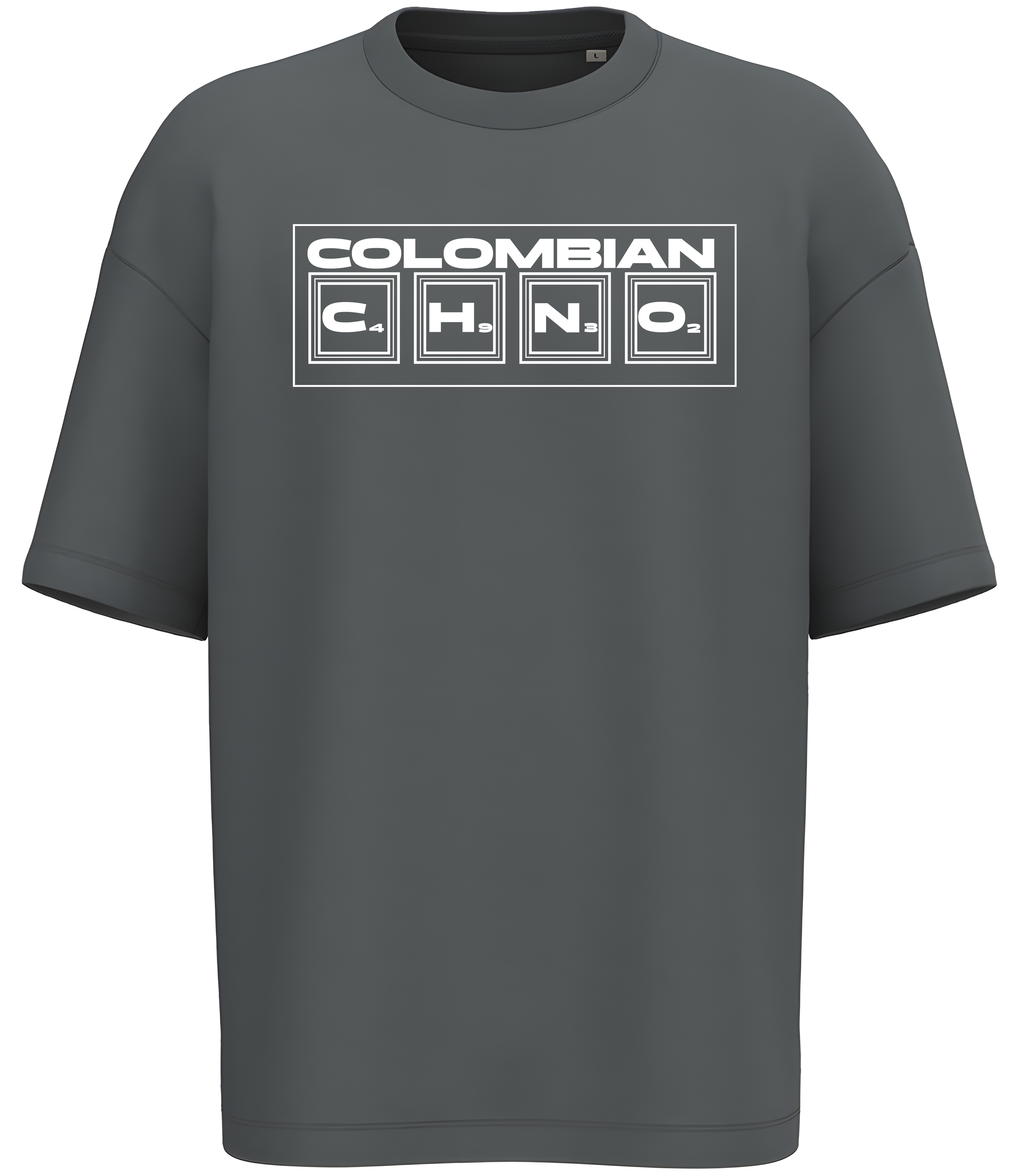 „Chemical Formula” – Element Box Drop, Premium Vintage Comfort T-Shirt 300GSM