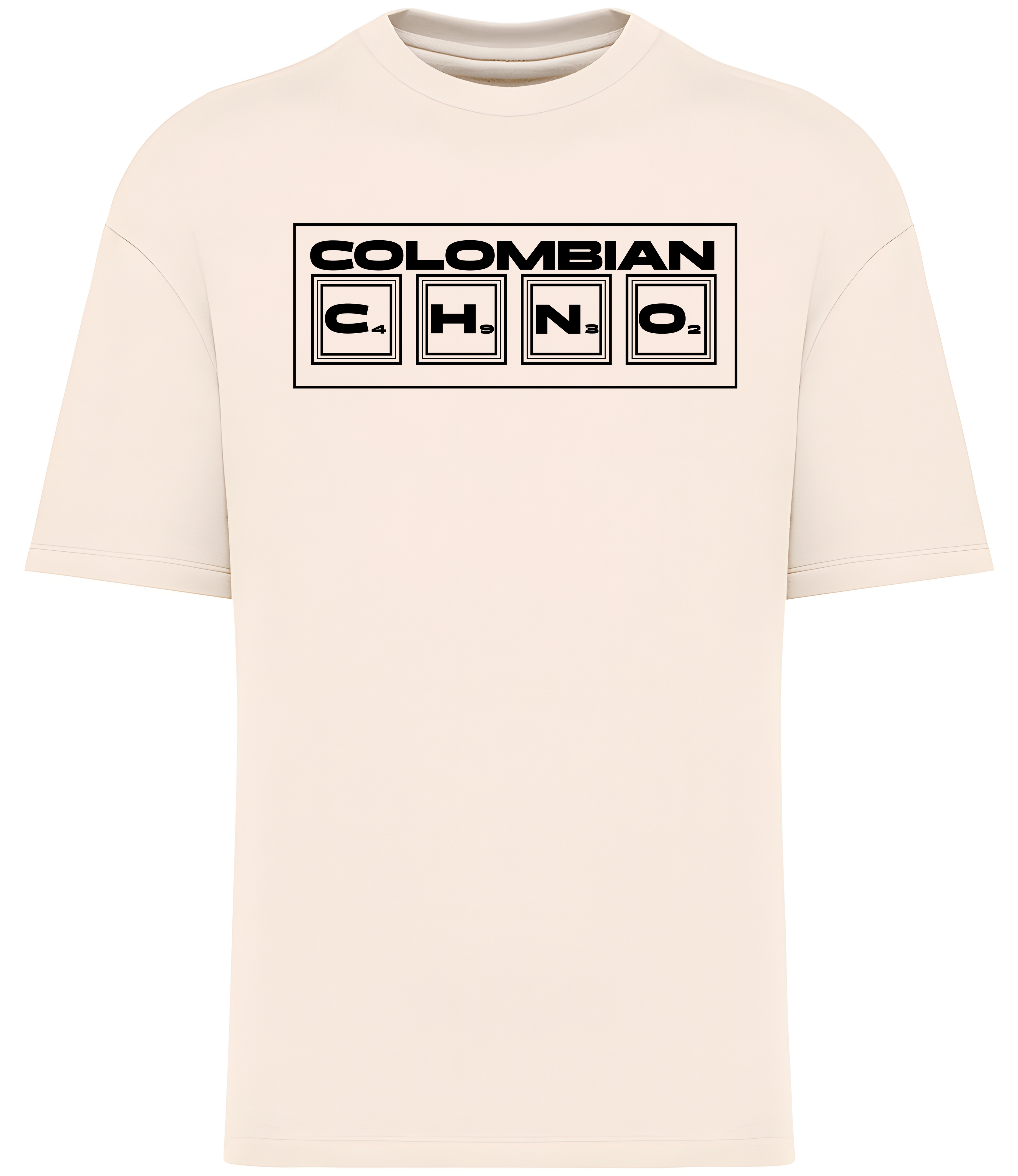 „Chemical Formula” – Element Box Drop, Premium Vintage Comfort T-Shirt 300GSM