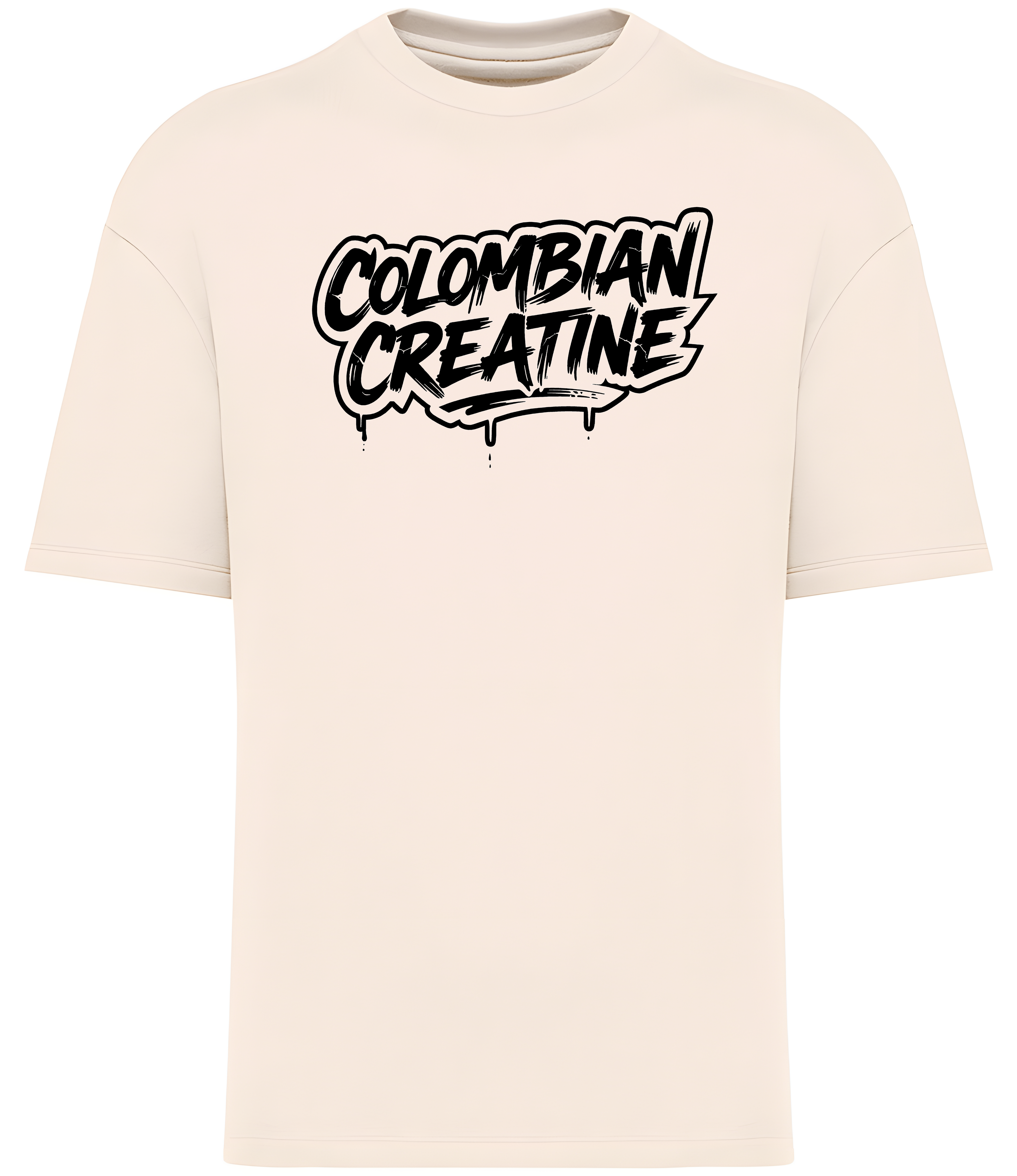 „Liquid Script” – Fluid Typography Drop, Premium Vintage Comfort T-Shirt 300GSM