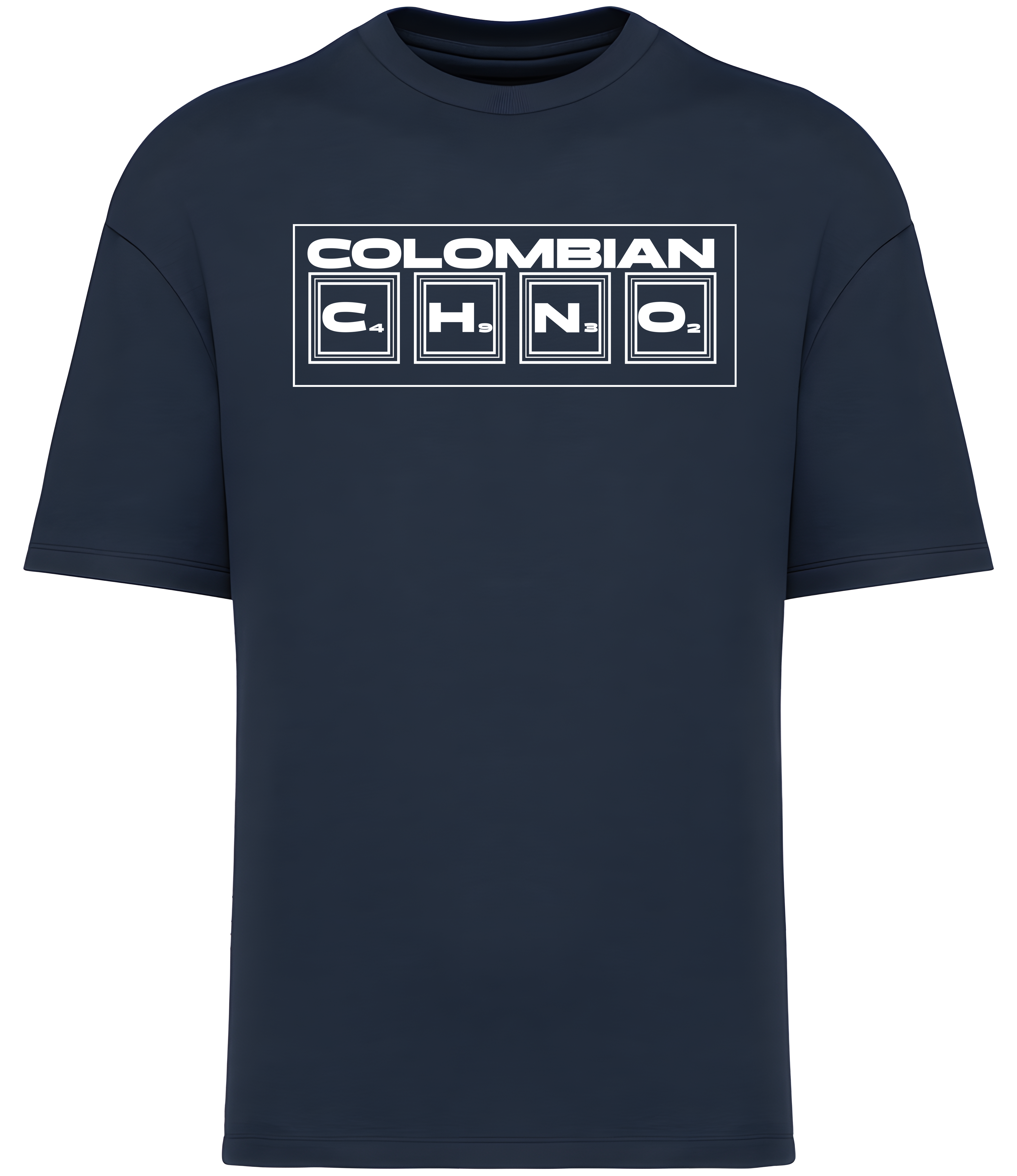 „Chemical Formula” – Element Box Drop, Premium Vintage Comfort T-Shirt 300GSM