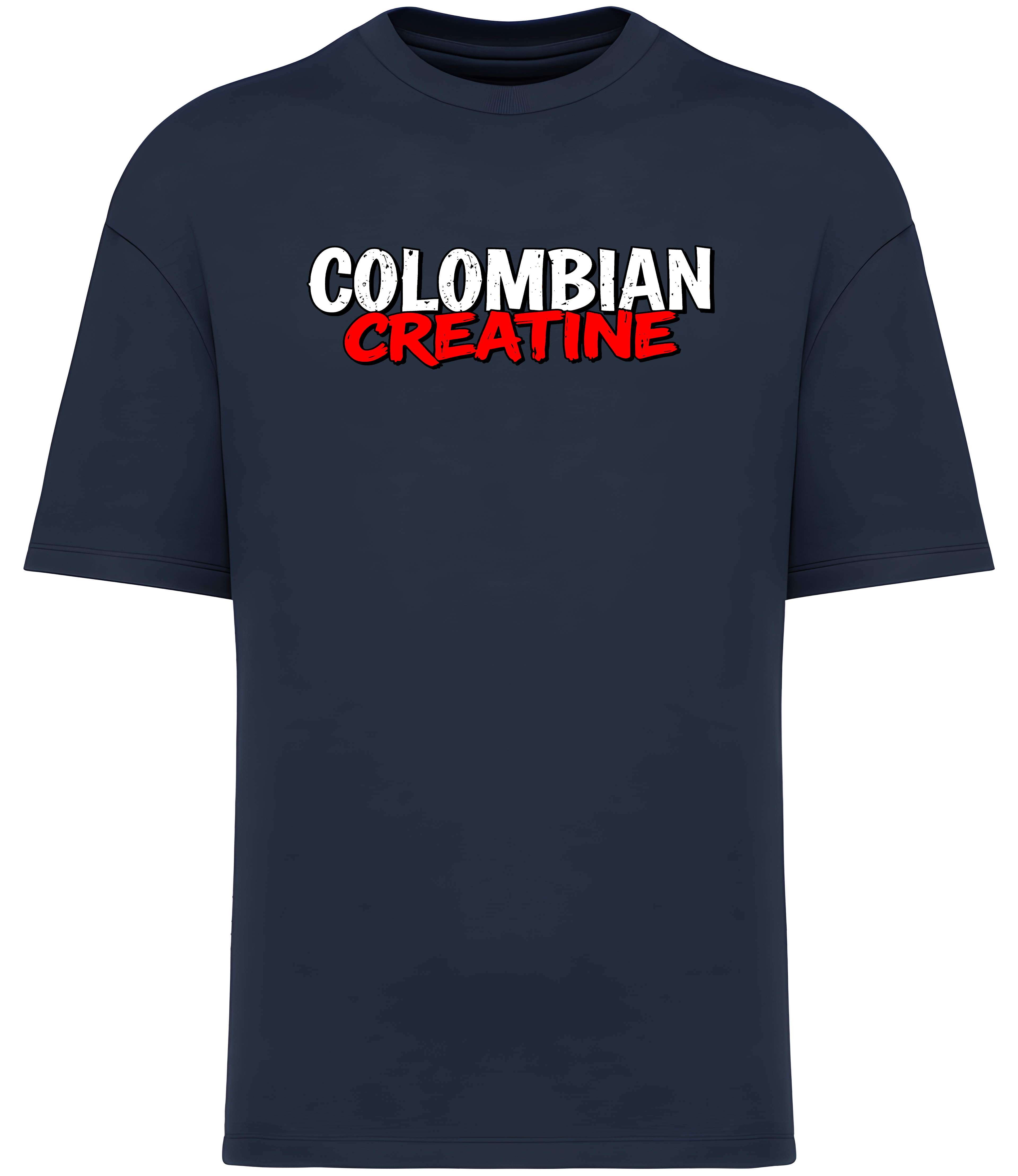 „Two-Tone Distressed” – High-Contrast Drop, Premium Vintage Comfort T-Shirt 300GSM