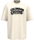 Arch Drip premium vintage tee 300GSM by Colombian Creatine – garment-dyed oversized streetwear, front
