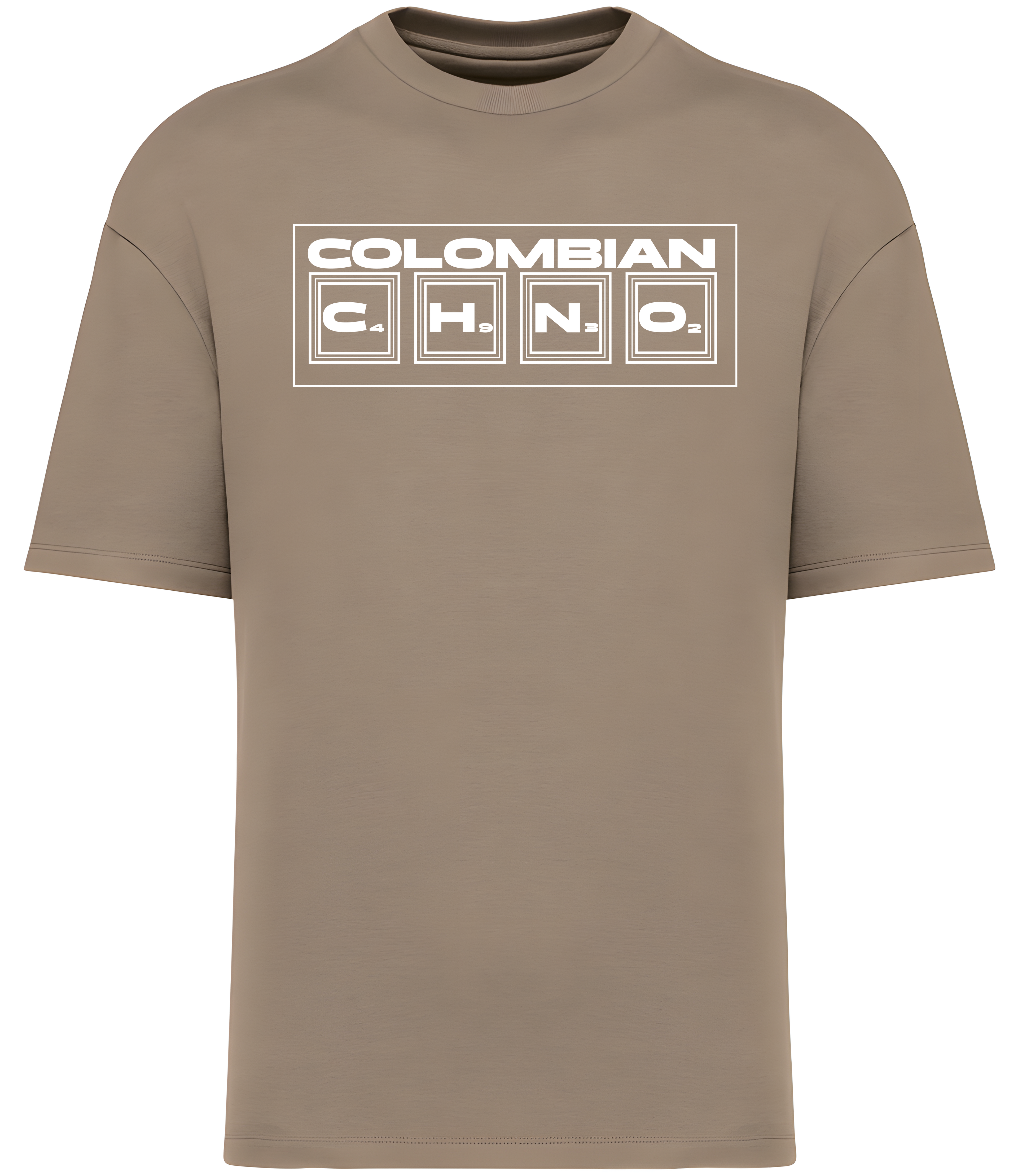 „Chemical Formula” – Element Box Drop, Premium Vintage Comfort T-Shirt 300GSM