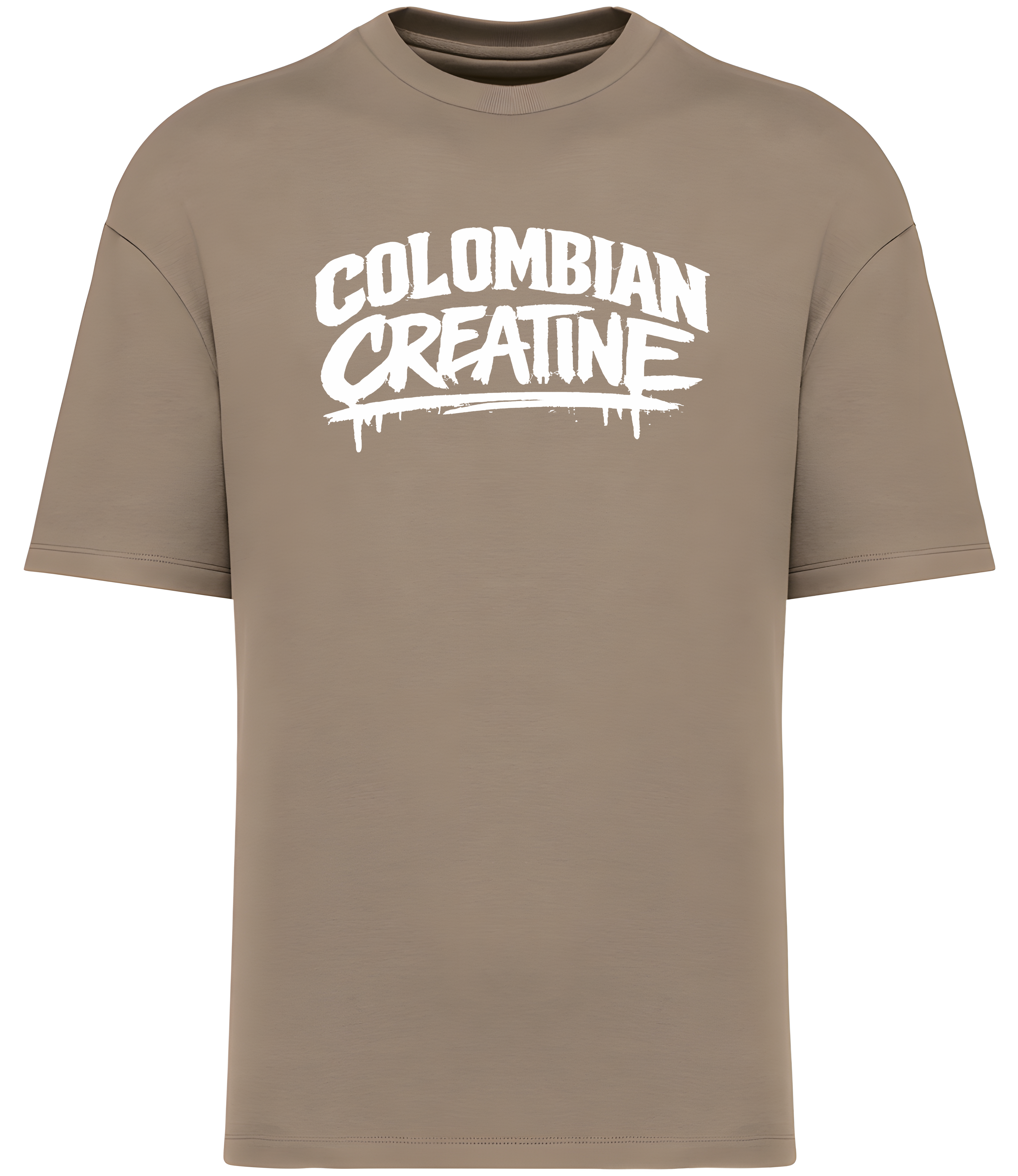 „Arch Drip” – Collegiate Graffiti Drop, Premium Vintage Comfort T-Shirt 300GSM