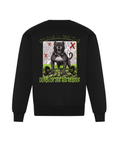 Reglas de la Calle heavyweight sweatshirt 440GSM by Colombian Creatine – dark oversized streetwear, front