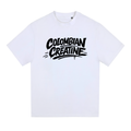Street Brush heavyweight tee 300GSM by Colombian Creatine – dark oversized streetwear graphic, front